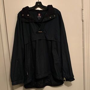 Chaps Navy Hooded Pullover